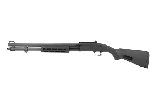 Mossberg 590A1 pump action shotgun features an M-LOK forend